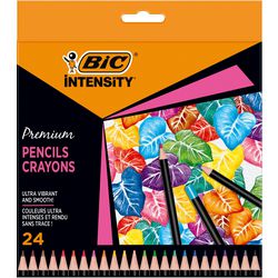 Bic intensity premium - kleurpotloden - kinderen en volwassenen - grijs - potlood - 24 stuks