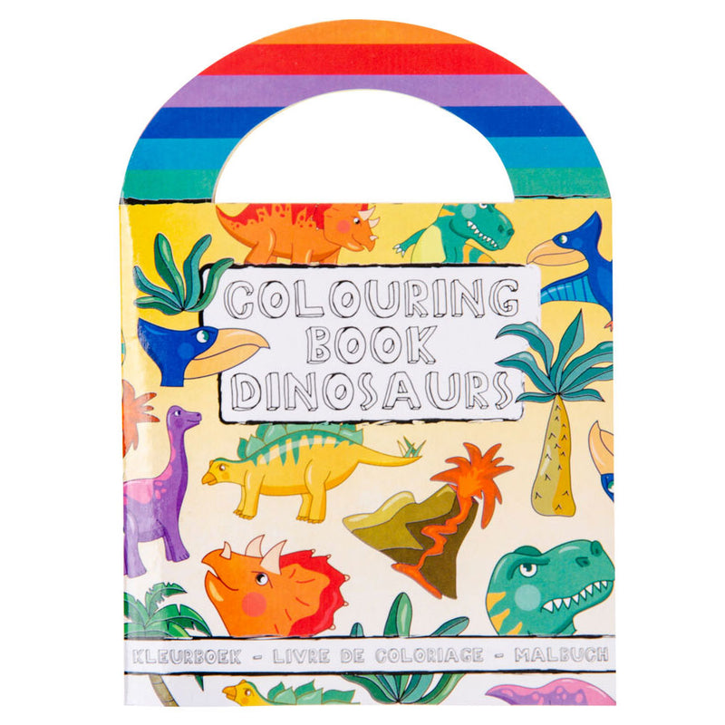 Load image into Gallery viewer, Duckiez kleurboekje met stickers dinosaurus
