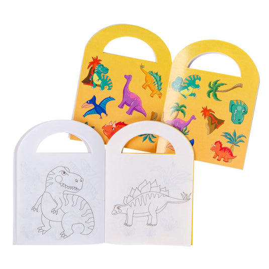 Duckiez kleurboekje met stickers dinosaurus