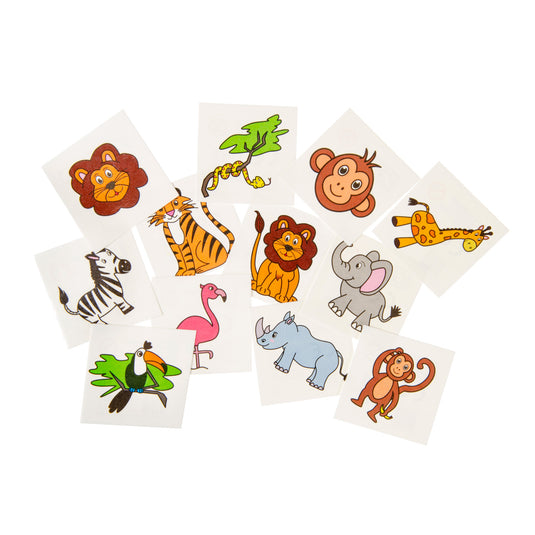 Duckiez tattoos wilde dieren, 12st.
