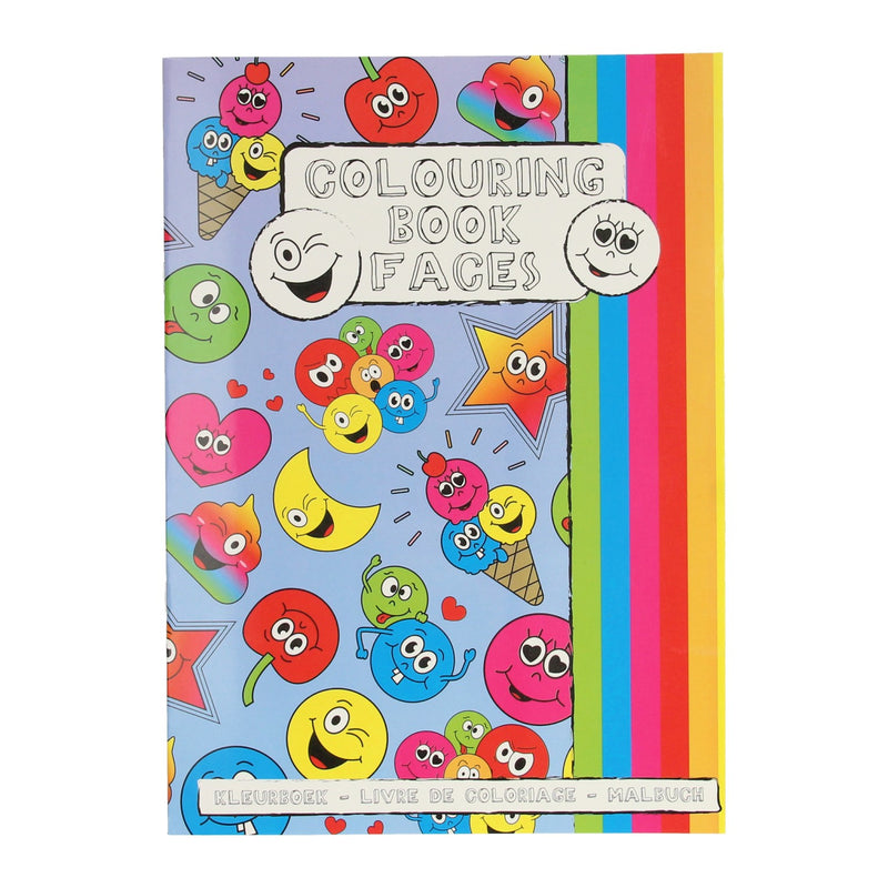 Load image into Gallery viewer, Duckiez kleurboek met stickervel lachgezicht

