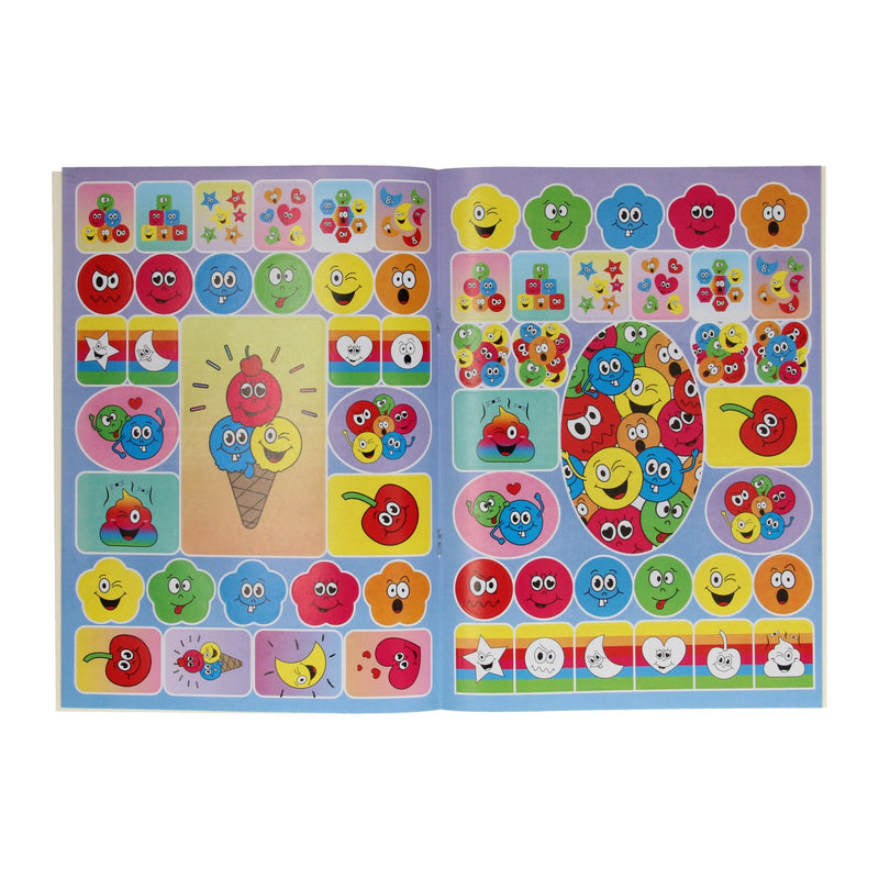 Load image into Gallery viewer, Duckiez kleurboek met stickervel lachgezicht
