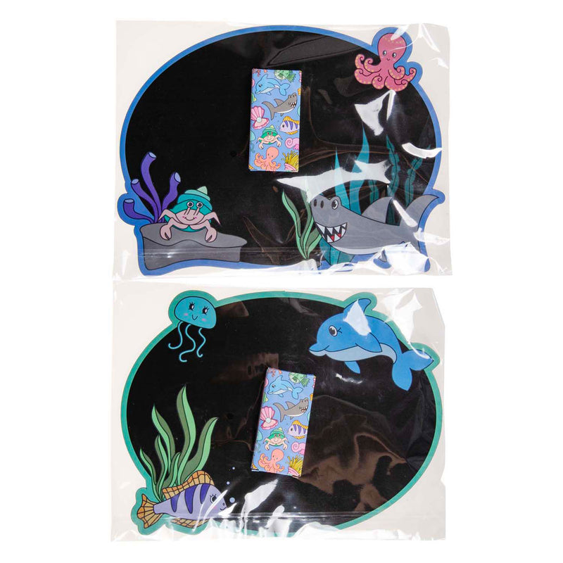 Load image into Gallery viewer, Duckiez krijtbordje met krijt - onderwater wereld
