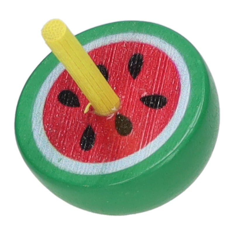 Load image into Gallery viewer, Duckiez houten tol fruit thema
