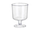 Papstar rode wijnglazen 200ml helder ps 10st