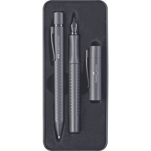 Faber-castell pennenset fp m bp grip edition zwart