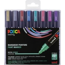Pk8 lakmarker posca kleurenassortiment pc-5m 8er