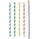 Rietjes papstar papier 20 cm zwart wit