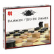 Jumbo dammen dambord met stenen