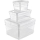 Opbergbak keeeper 30050 3 x 1,7 l 2 x 5,6 l 3 x 18 transparant