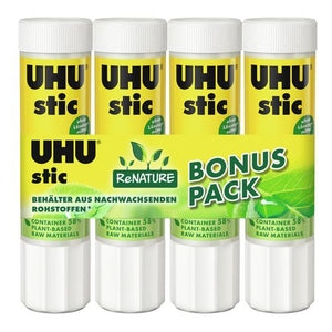 Uhu lijmstift 48200 renature 21 g pak 4 stuks