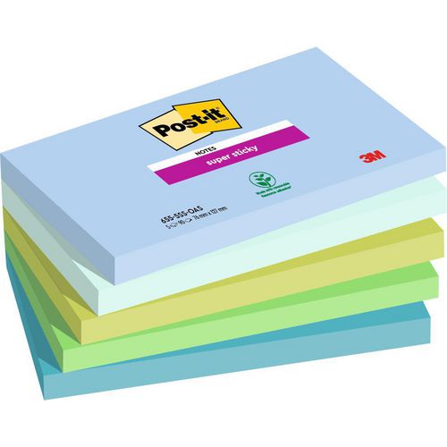 Post-it super sticky notes 655-5ss-oas blauw, groen