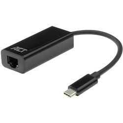 Act connectivity usb-c gigabit netwerkadapter (zwart)