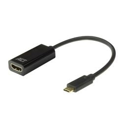 Usb-c naar hdmi-adapter act zwart ac7310