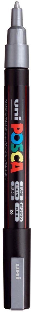 Posca uni uni verfmarker 3m zilver