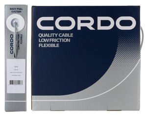 Cordo cable buitenkabel versteller zilver 4mm 30 meter + liner werkplaats