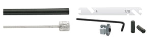 Cordo kabelset kabelset versteller nexus 4 7 8 speed zwart 170cm 225cm rvs