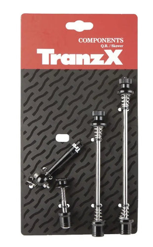 TranzX - Quick release voor achternaaf + zadelpen zilver