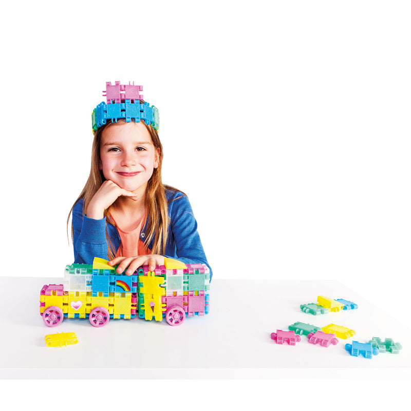 Load image into Gallery viewer, Clics Bouwblokken - Glitter Bouwset 8in1
