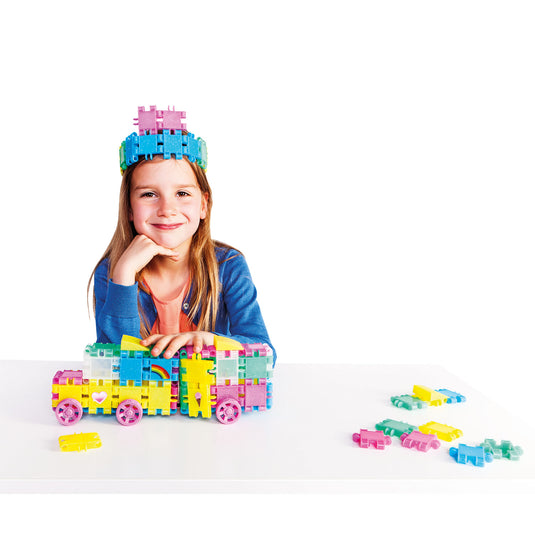 Clics bouwblokken - glitter bouwset 8in1