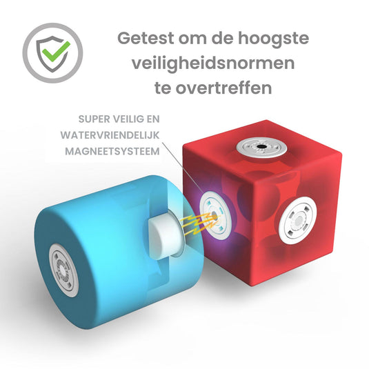 Blockaroo magnetische foam blokken boot box, 10dlg.