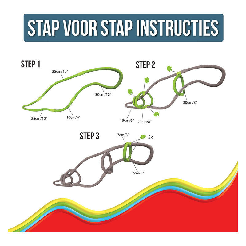 Load image into Gallery viewer, Clics spaghetteez twist-a-saurus rex flexibele bouwstaafjes, 64dlg.
