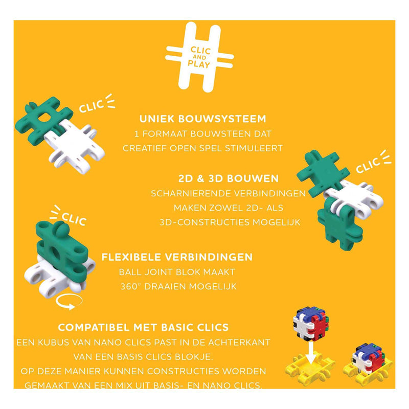 Load image into Gallery viewer, Clics nano - creative builders bouwset - 1000dlg.
