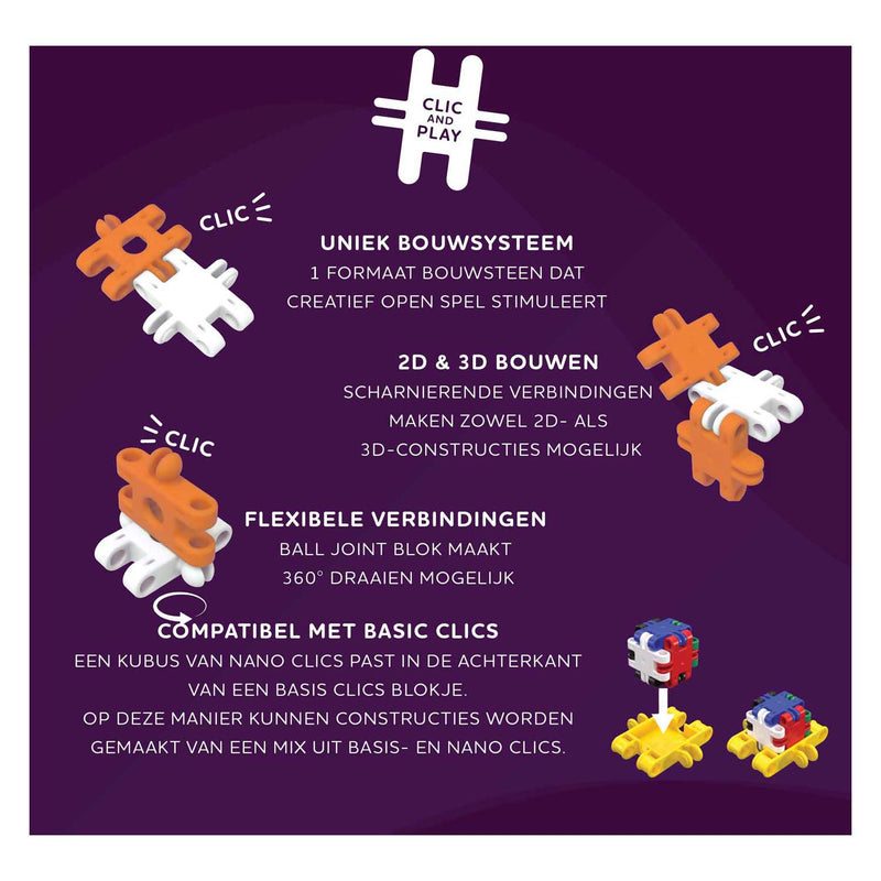 Load image into Gallery viewer, Clics nano - space builders bouwset - 250dlg.
