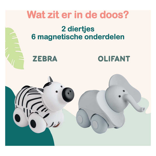 Clics magimals wheely safari box - 6dlg.