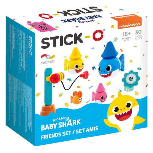 Stick-o - baby shark friends bouwset - 30dlg.