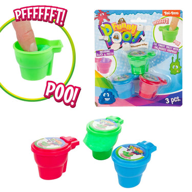 Toi-toys funny poo scheetputty in mini toilet -3st