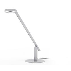 Bureaulamp luctra vast gemonteerde led-module metallic zilver