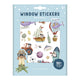 Little dutch raamstickers jim friends, niet permanente verplaatsbare stickers met speelachtergrond