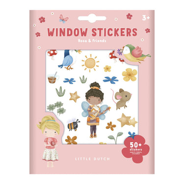 Little dutch raamstickers rosa friends