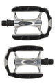 Ty cordo trekking pedalen anti-slip aluminium - zilver