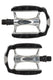 Ty cordo trekking pedalen anti-slip aluminium - zilver