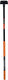 Black+decker schoffel met steel - 146 x 16 x 14,5 cm - 990 gram - landhak - onkruid wieden en grond cultiveren - zwart oranje