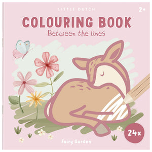 Little dutch kleurboek, kleuren tussen de lijntje fairy garden - creatief peuter kleuter speelgoed - cadeautip - vakantieboek