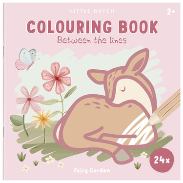 Little dutch kleurboek, kleuren tussen de lijntje fairy garden - creatief peuter kleuter speelgoed - cadeautip - vakantieboek