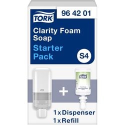 Zeepdispenser en -navulling tork kunststof afsluitbaar