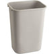 Recyclebak rubbermaid rechthoekig grijs 39 l pe (polyetheen)