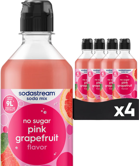 Sodastream pink grapefruit zero siroop - 4 pack