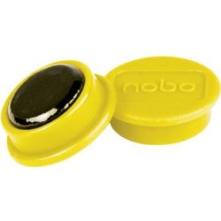 Whiteboard-magneten nobo 1915288 geel 13mm