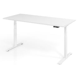 Zit-sta-bureau vlxk6519 w w hout, metaal wit