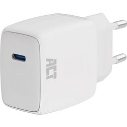 Act connectivity usb-c lader 35w met power delivery pps en ganfast (wit, 1x usb-c)