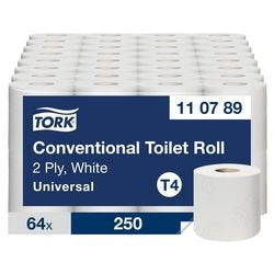 Toiletpapier tork t4 110789 wit 2-laags
