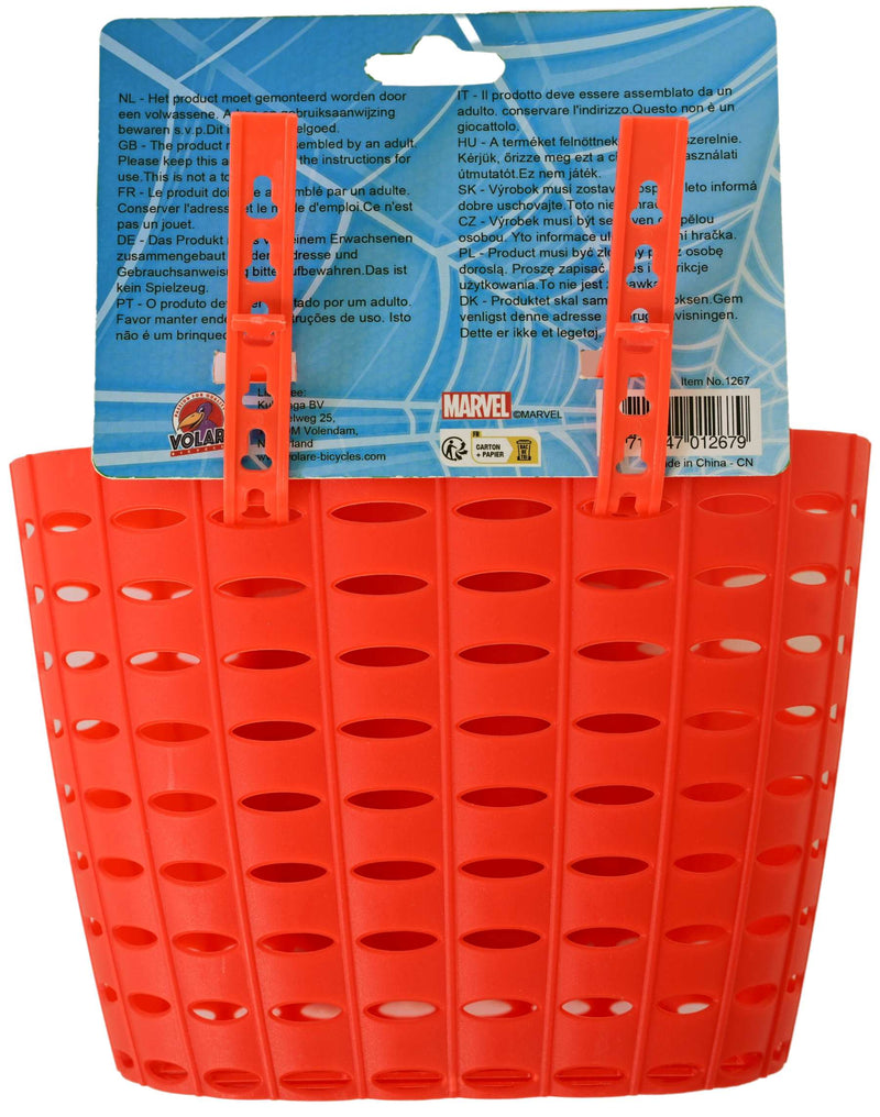 Load image into Gallery viewer, Spiderman spider-man plastic mandje - jongens - rood
