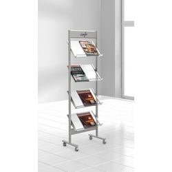 Kerkmann folderhouder a4 transparant, zilver 42635414