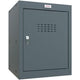 Phoenix garderobekast 1 deur sleutelslot 400 x 400 x 520 mm antraciet, grijs