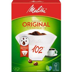 Litta koffiefilters me original 102 wit 124 mm pak van 80